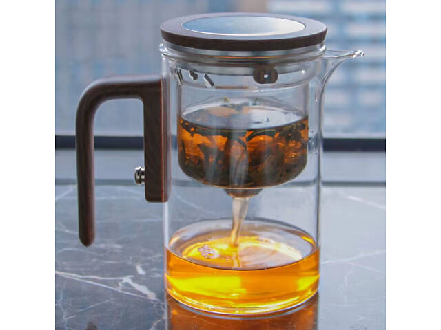 Чайник для заваривания TeaPot D-10 Square 600ml Transparent - Фото 4