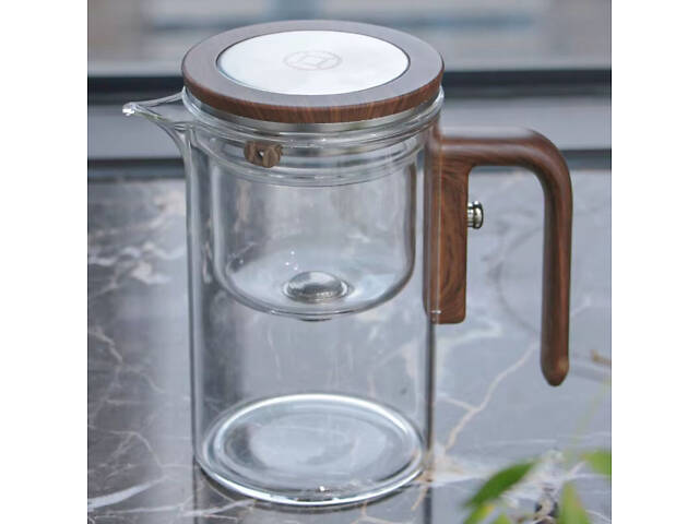 Чайник для заваривания TeaPot D-10 Square 600ml Transparent - Фото 8