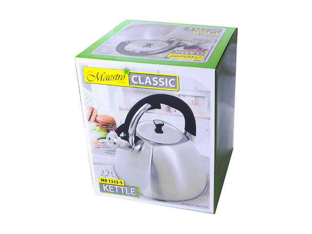 Чайник нержавеющий Maestro 2.2 л MR-1333-S (MR-1333-S) - Фото 4