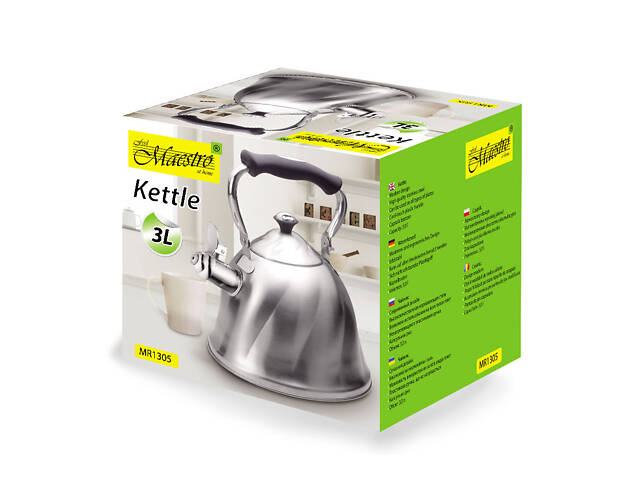 Чайник з нержавіючої сталі 3 л Maestro MR-1305 - Фото 3