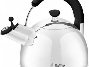 Чайник зі свистком Bollire BR-3007 2.5 л сріблястий