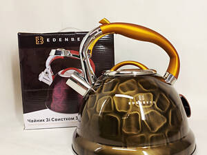 Чайник із свистком Edenberg EB-1910 з турбо індукційним дном 3л Yellow