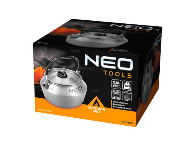Чайник туристичний Neo Tools 0.8 л Grey (63-147) - Фото 9