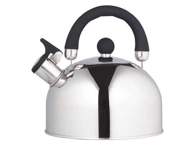 Чайник Unique із свистком UN-5302 2,5л, гарний чайник для газової плити, чайник на плиту. Колір: чорний - Фото 8