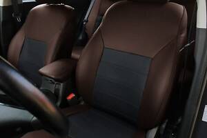Чехлы на сиденья Audi A8 2002-2010 из Экокожи (EMC-Elegant)