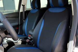 Чехлы на сиденья Chevrolet Aveo 2003-2008 из Экокожи и Автоткани (EMC-Elegant)