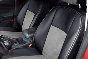 Чохли на сидіння Chevrolet Spark (Matiz) 2010-2018 з Екошкіри та Алькантари (Союз-Авто)