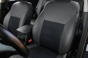 Чохли на сидіння Dacia Logan 2004-2012 з Екошкіри (EMC-Elegant)