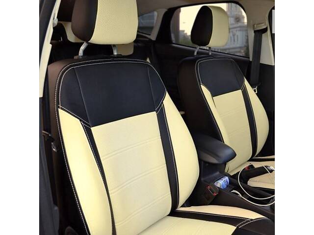 Чехлы на сиденья Daewoo Gentra 2013-2015 из Экокожи (Союз-Авто)
