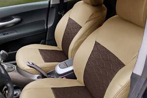 Чохли на сидіння Fiat Doblo 2010-2015 з Екошкіри (EMC-Elegant)