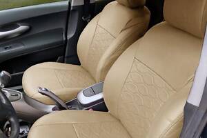 Чехлы на сиденья Ford Fiesta 2008-2017 из Экокожи (EMC-Elegant)