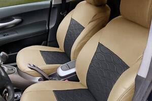 Чехлы на сиденья Ford Focus 2011-2014 из Экокожи (EMC-Elegant)