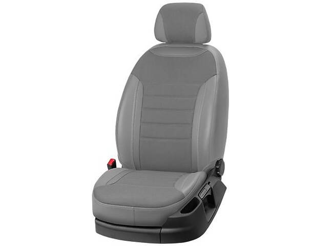 Чехлы на сиденья Ford Tourneo / Transit Custom 2012-2021 из Экокожи и Автоткани (EMC-Elegant)