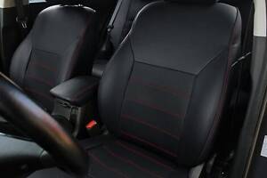 Чехлы на сиденья Honda Accord 2012-2017 из Экокожи (EMC-Elegant)