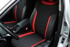 Чохли на сидіння Honda CR-V 2006-2012 з Екошкіри і Автоткани (EMC-Elegant)