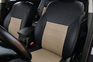 Чохли на сидіння Honda CR-V 2012-2017 з Екошкіри (EMC-Elegant)