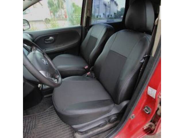 Чехлы на сиденья Honda Fit 2013-2021 из Экокожи и Автоткани (EMC-Elegant)