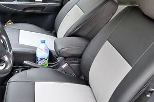 Чехлы на сиденья Hyundai Accent 2017-2021 из Экокожи (Союз-Авто)