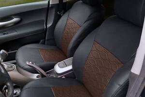 Чехлы на сиденья Hyundai i10 2013-2017 из Экокожи (EMC-Elegant)