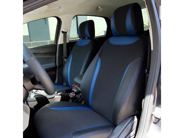 Чехлы на сиденья Hyundai i10 2013-2017 из Экокожи и Автоткани (EMC-Elegant)