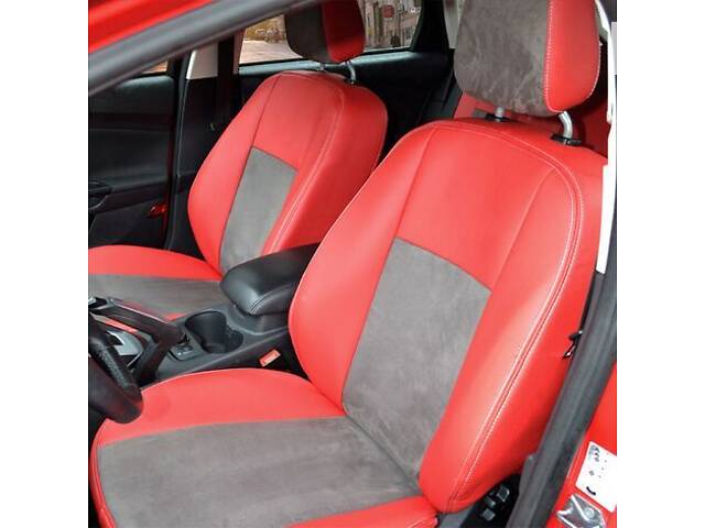 Чехлы на сиденья Mazda 3 2009-2013 из Экокожи и Алькантары (Союз-Авто)