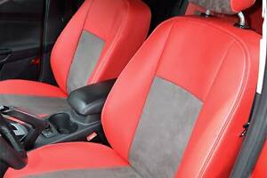 Чехлы на сиденья Mazda CX-5 2015-2017 из Экокожи и Алькантары (Союз-Авто)