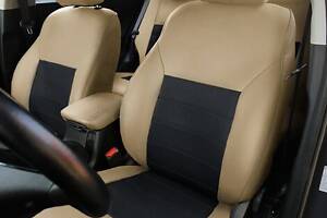 Чохли на сидіння Mitsubishi Pajero Sport 2013-2017 з Екошкіри (EMC-Elegant)