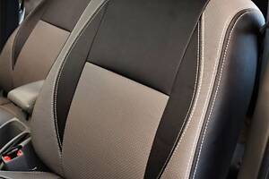 Чехлы на сиденья Nissan Leaf 2010-2013 из Экокожи (Союз-Авто)