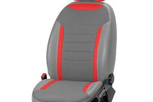 Чохли на сидіння Nissan NV200 2014-2023 з Екошкіри та Автотканини (EMC-Elegant)
