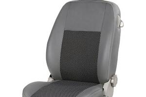 Чохли на сидіння Seat Leon 2005-2012 з Екошкіри і Автоткани (EMC-Elegant)
