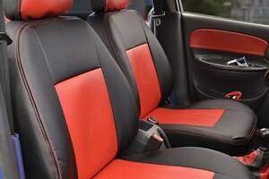 Чохли на сидіння Suzuki SX4 2013-2021 Vitara 2014-2021 з Екошкірі (Союз-Авто)
