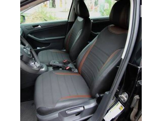 Чехлы на сиденья Toyota Corolla 2006-2014 из Экокожи и Автоткани (EMC-Elegant)