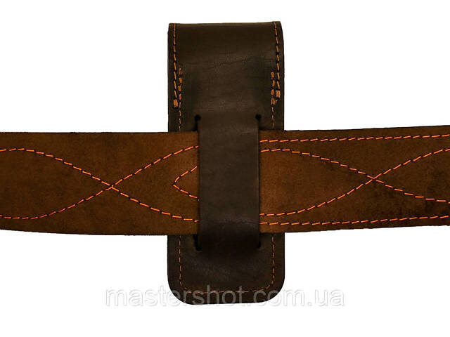 Чехол A для складного ножа, чехол для мультитула с кнопкой L 110x30x18 (кожа, велюр, коричневый) ms - Фото 3