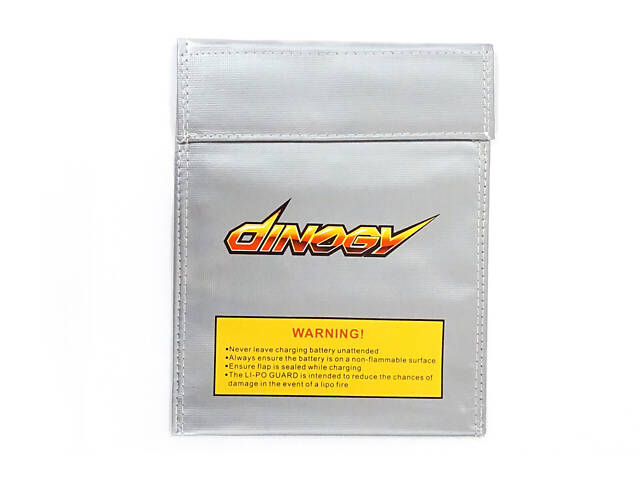 Чехол DINOGY 18x23см для безопасного хранения и зарядки LiPol аккумуляторов - Фото 1