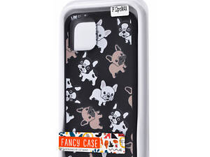 Чехол для Apple Iphone 12 Pro Max собачки. Цвет: черный