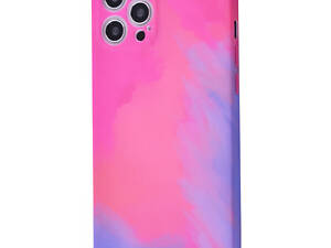 Чехол для Apple Iphone 12 Pro Max розово-фиолетовый градиент