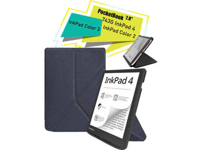 Чехол для электронной книги BeCover Ultra Slim Origami PocketBook 743G InkPad 4/InkPad Color 2/InkPad Color 3 (7.8') Dee - Фото 1