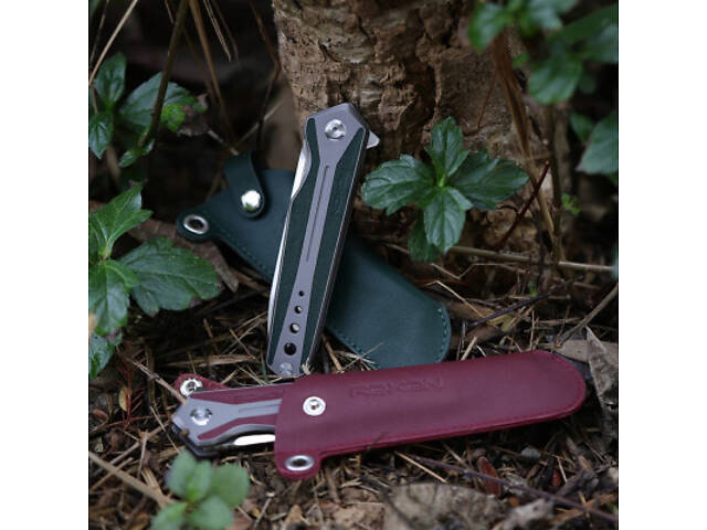 Чехол для ножа Roxon шкіряний для К1 зелений (caseK1green) - Фото 3