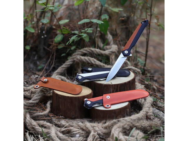 Чехол для ножа Roxon шкіряний для К3 коричневий (caseK3brown) - Фото 3