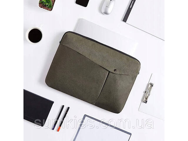 Чохол для ноутбука 17 дюймів Amazon Basics сірий - Фото 3