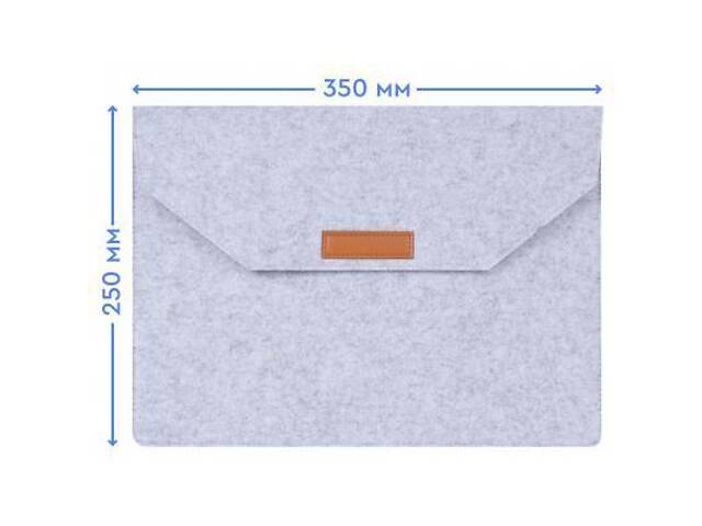 Чохол для ноутбука AirOn 13,3' Premium Grey (4822356710620) - Фото 4