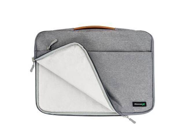 Чохол для ноутбука Grand-X 15'' SLX Grey (SLX-15G) - Фото 3