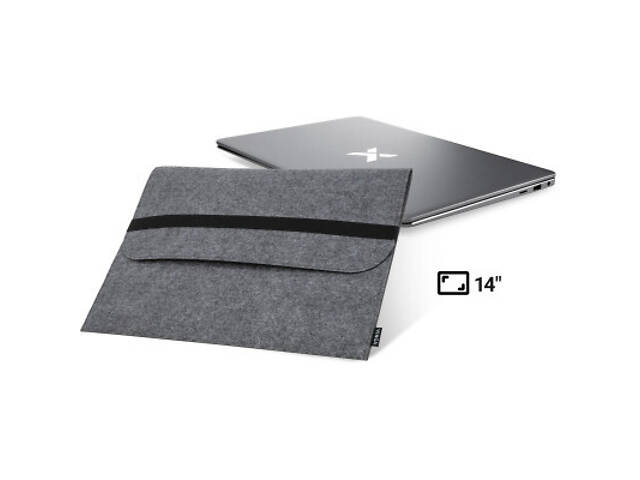 Чохол для ноутбука Vinga 14' NSF140band Gray (NSF140BGY) - Фото 5
