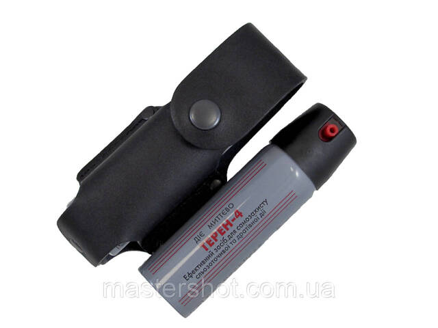 Чехол для Тёрен 4 Терен 4М Перец 4 100мл для газового баллончика под газовый балончик кожаный чёрный 934 ms - Фото 4