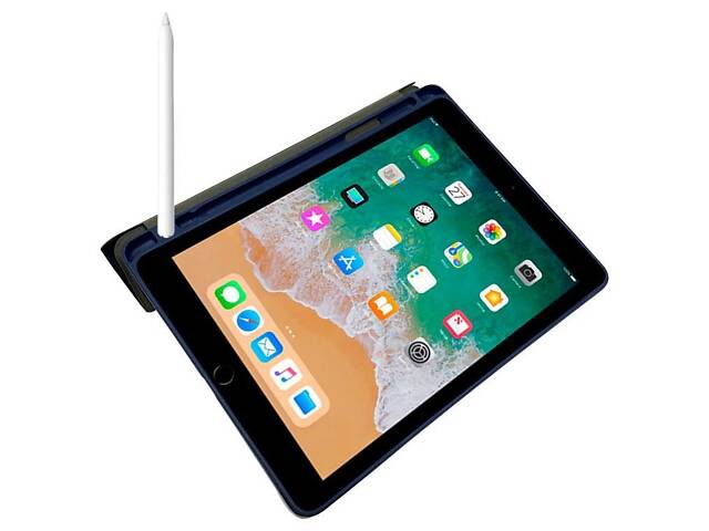 Чехол Kaku Stylus TPU для планшета Apple iPad Air / Air 2 (A1474, A1475, A1476, A1566, A1567) - Dark Blue - Фото 3