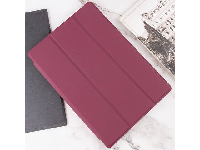 Чехол-книжка Book Cover (stylus slot) для Samsung Galaxy Tab A8 10.5' (2021) (X200/X205) Бордовый / Maroon - Фото 6