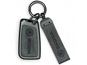 Чохол MK02 для ключа Skoda Octavia A7 Fabia Superb Kodiaq - Grey