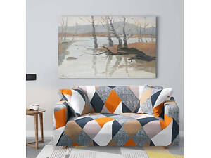 Чехол на диван-книжку универсальный трикотажный Love You 002 81127