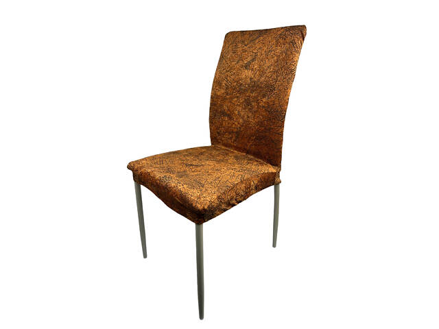 Чехол на стул универсальный Evibu Турция Велюр текстурный 50696 рыжий - Фото 4