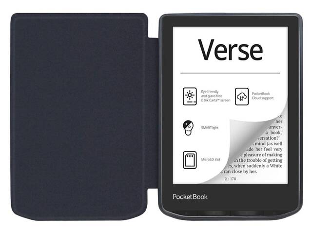 Чохол обкладинка Primolux TPU для електронної книги PocketBook 629 Verse / 634 Verse Pro - Black - Фото 2